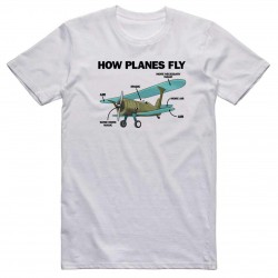 Футболка авиационная AEROSPACE How Planes Fly Футболка авиационная AEROSPACE How Planes Fly