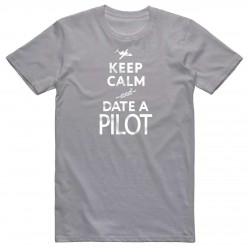 Футболка авиационная AEROSPACE Keep Calm and Date a Pilot Футболка авиационная AEROSPACE Keep Calm and Date a Pilot