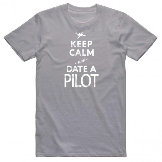Футболка авиационная AEROSPACE Keep Calm and Date a Pilot