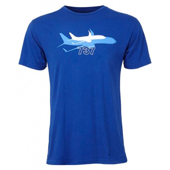 Оригинальная футболка Boeing 737 Shadow Graphic T-Shirt 1100100110030001 (Blue)