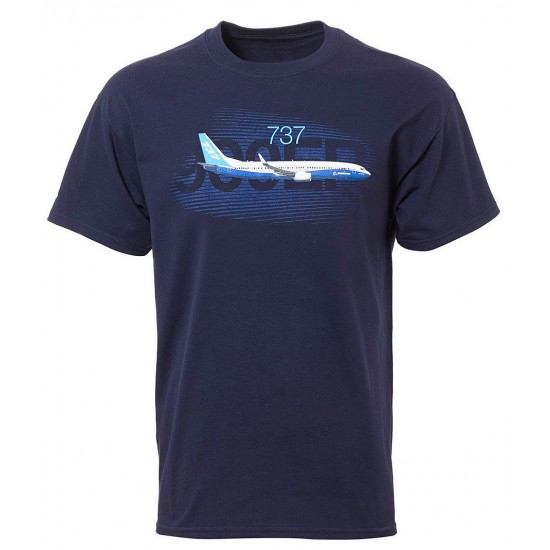 Оригинальная футболка Boeing 737 Graphic Profile T-shirt 110010010760 (Navy)