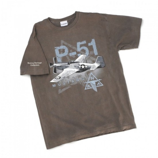 Мужская футболка Боинг Boeing P-51 Heritage T-shirt 110010010420 (Brown)