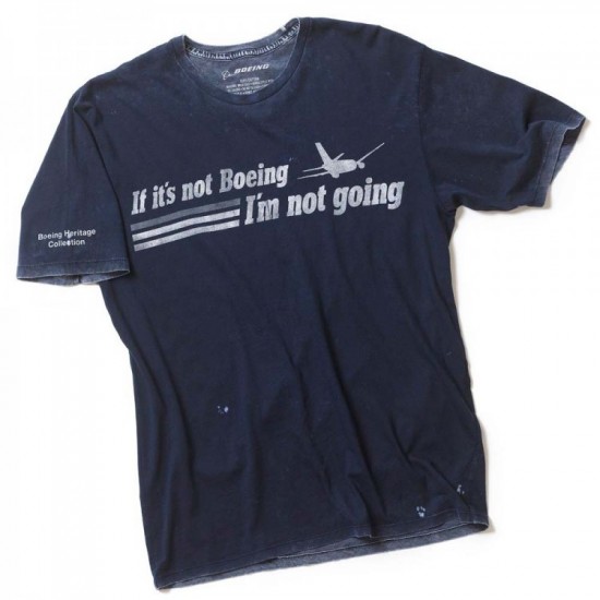 Оригінальна футболка If it's Not Boeing, i'm Not Going Heritage T-Shirt 1100100104690001 (Navy)