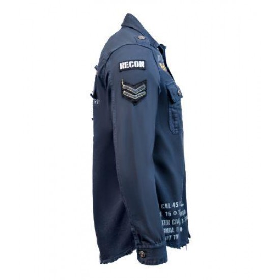 Оригинальная рубашка Top Gun Military Shirt TGR1801 (Navy)