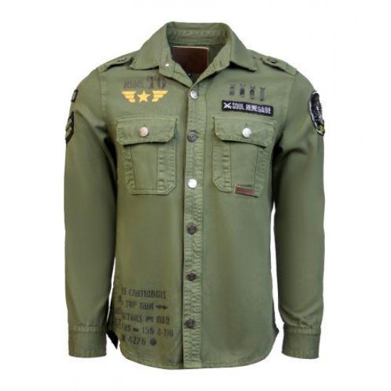 Оригінальна сорочка Top Gun Military Shirt TGR1801 (Olive)