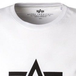 Оригінальна чоловіча футболка Alpha Industries Basic T-Shirt (white) Оригінальна чоловіча футболка Alpha Industries Basic T-Shirt (white)