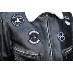 Шкіряна куртка X-File Grey