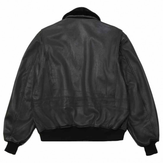 Кожаная летная куртка Alpha Industries G-1 Leather Jacket MLG21210P1 (Black)