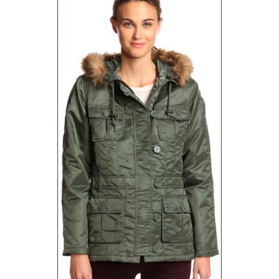 Оригінальна жіноча куртка Alpha Industries Abby WJA34030K1 (Sage Green)