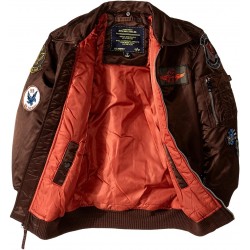 Дитячий бомбер Alpha Industries Boys Maverick Jacket YJM40105C1 (Cocoa) Дитячий бомбер Alpha Industries Boys Maverick Jacket YJM40105C1 (Cocoa)