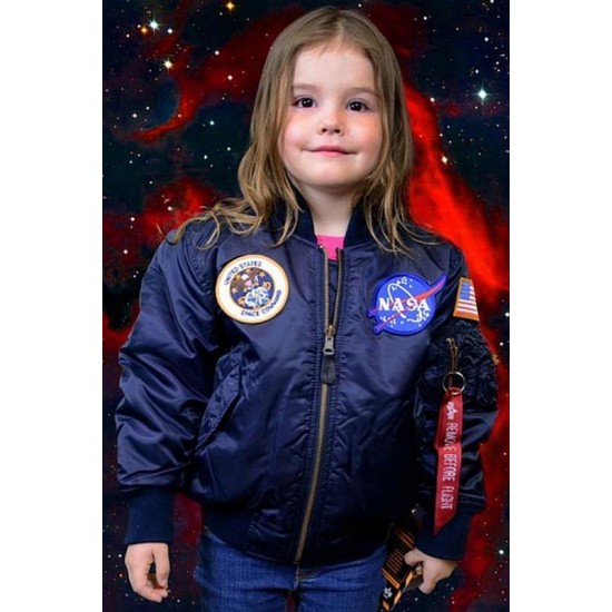 Куртка дитяча Alpha Industries Youth NASA MA-1 YJM21093C1 (Replica Blue)