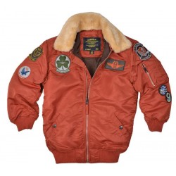 Дитячий бомбер Alpha Industries Boys Maverick Jacket YJM40105C1 (Rust) Дитячий бомбер Alpha Industries Boys Maverick Jacket YJM40105C1 (Rust)