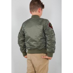 Дитяча льотна куртка Alpha Industries MA-1 Jacket with Patches YJM21001C1 (Sage Green) Дитяча льотна куртка Alpha Industries MA-1 Jacket with Patches YJM21001C1 (Sage Green)