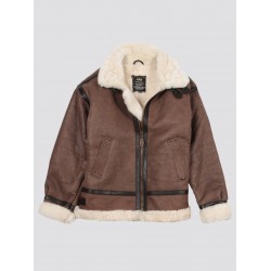 Оригинальная кожаная куртка пилот B-3 Sherpa Alpha Industries MLB21002A1 (Brown) Оригинальная кожаная куртка пилот B-3 Sherpa Alpha Industries MLB21002A1 (Brown)