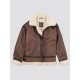 Оригінальна шкіряна куртка пілот B-3 Sherpa Alpha Industries MLB21002A1 (Brown)