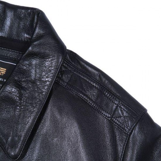 Шкіряна льотна куртка Alpha Industries A-2 Goatskin Leather Jacket MLA21019P1 (Black)