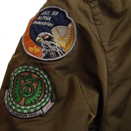 Оригінальна куртка пілот Alpha Industries CWU Pilot X Jacket MJC38014C1 (Sage / Brown)