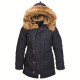 Зимова жіноча куртка аляска Alpha Industries Altitude W Parka WJA44503C1 (Replica Blue)