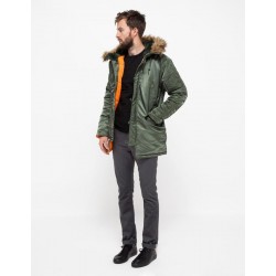 Зимова куртка аляска Alpha Industries Slim Fit N-3B Parka MJN31210C1 (Sage/Orange) Зимова куртка аляска Alpha Industries Slim Fit N-3B Parka MJN31210C1 (Sage/Orange)