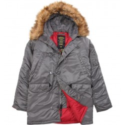 Зимова куртка аляска Alpha Industries Slim Fit N-3B Parka MJN31210C1 (Gun Metal) Зимова куртка аляска Alpha Industries Slim Fit N-3B Parka MJN31210C1 (Gun Metal)