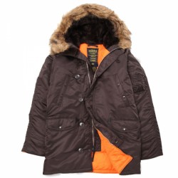 Зимова куртка аляска Alpha Industries Slim Fit N-3B Parka MJN31210C1 (Deep Brown) Зимова куртка аляска Alpha Industries Slim Fit N-3B Parka MJN31210C1 (Deep Brown)