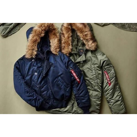 Оригинальная куртка аляска Alpha Industries N-2B Parka MJN30000C1 (Rep.Blue)