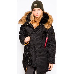 Жіноча зимова куртка аляска Alpha Industries N-3B W Parka WJN44502C1 (Black) Жіноча зимова куртка аляска Alpha Industries N-3B W Parka WJN44502C1 (Black)