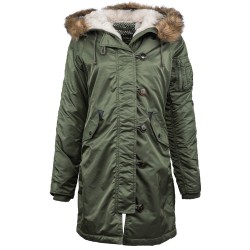 Жіноча куртка парка Alpha Industries Elyse Parka WJE45500C1 (Sage Green) Жіноча куртка парка Alpha Industries Elyse Parka WJE45500C1 (Sage Green)