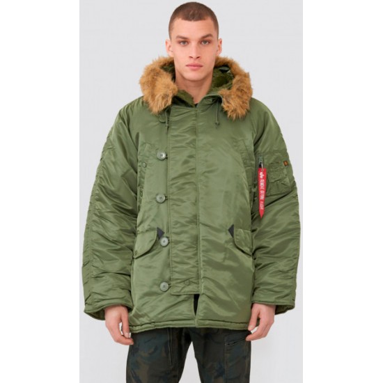 Чоловіча куртка аляска Alpha Industries N-3B Parka MJN31000C1 (Sage Green)