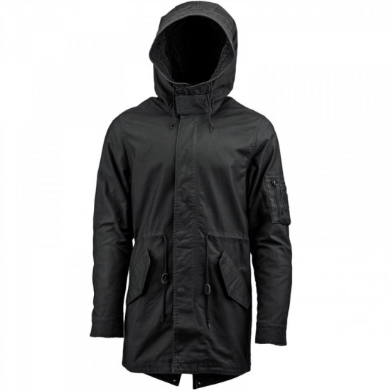 Мужская куртка штормовка M-59 Fishtail Parka Alpha Industries MJM45580C1 (Black)