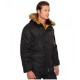 Зимняя куртка аляска Alpha Industries Slim Fit N-3B Parka MJN31210C1 (Black/Brown Fur)