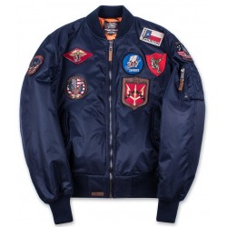 Оригинальный бомбер Top Gun MA-1 Nylon Bomber Jacket with Patches TGJ1540P (Navy) Оригинальный бомбер Top Gun MA-1 Nylon Bomber Jacket with Patches TGJ1540P (Navy)