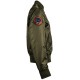 Оригинальный бомбер Top Gun MA-1 Nylon Bomber Jacket with Patches TGJ1540P (Olive)