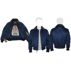 Бомбер Top Gun B-15 men's Heavy Duty Vintage Flight Bomber Jacket TGJ1542 (Navy) Бомбер Top Gun B-15 men's Heavy Duty Vintage Flight Bomber Jacket TGJ1542 (Navy)