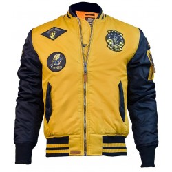 Оригинальный бомбер Top Gun MA-1 Color Block Bomber Jacket TGJ1649 (Yellow/Navy) Оригинальный бомбер Top Gun MA-1 Color Block Bomber Jacket TGJ1649 (Yellow/Navy)