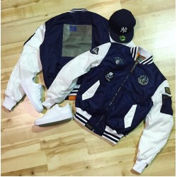 Оригинальный бомбер Top Gun MA-1 Color Block Bomber Jacket TGJ1649 (Navy/White) Оригинальный бомбер Top Gun MA-1 Color Block Bomber Jacket TGJ1649 (Navy/White)