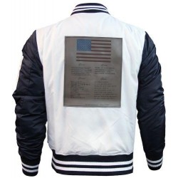 Оригинальный бомбер Top Gun MA-1 Color Block Bomber Jacket TGJ1649 (White/Navy) Оригинальный бомбер Top Gun MA-1 Color Block Bomber Jacket TGJ1649 (White/Navy)