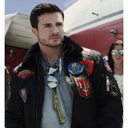 Бомбер Top Gun Official B-15 Flight Bomber Jacket with Patches (чорний) Бомбер Top Gun Official B-15 Flight Bomber Jacket with Patches (чорний)