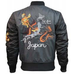 Оригинальный бомбер Top Gun The Flying Legend Bomber Jacket TGJ1634 (Charcoal) Оригинальный бомбер Top Gun The Flying Legend Bomber Jacket TGJ1634 (Charcoal)