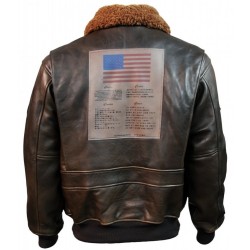 Шкіряна льотна куртка Top Gun Offical Signature Series Jacket TOPGUN (Brown) Шкіряна льотна куртка Top Gun Offical Signature Series Jacket TOPGUN (Brown)