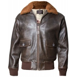 Оригинальная кожаная куртка Offical Top Gun Military G-1 Jacket (Brown) Оригинальная кожаная куртка Offical Top Gun Military G-1 Jacket (Brown)