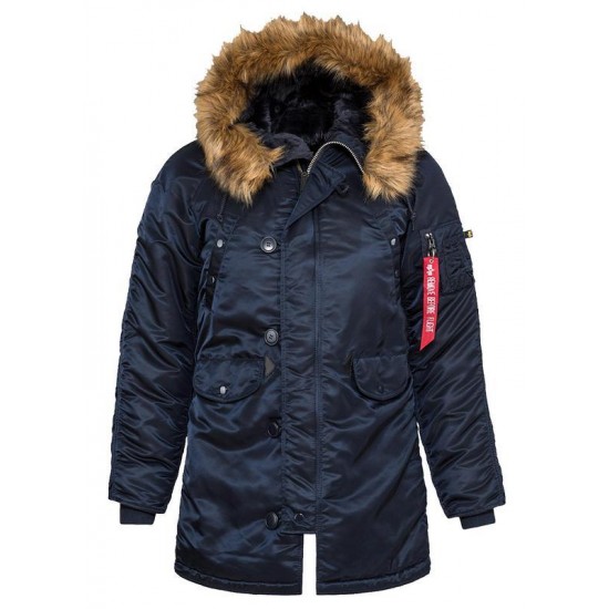 Жіноча зимова куртка аляска Alpha Industries N-3B W Parka WJN44502C1 (Rep.Blue)