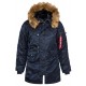 Женская зимняя куртка аляска Alpha Industries N-3B W Parka WJN44502C1 (Rep.Blue)