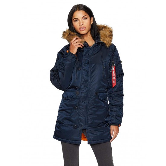Жіноча зимова куртка аляска Alpha Industries N-3B W Parka WJN44502C1 (Rep.Blue)