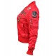 Оригінальний жіночий бомбер Miss Top Gun MA-1 jacket with patches TGJ1573P-S (Red)