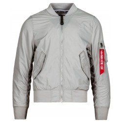 Чоловіча вітрівка L-2B Scout Flight Jacket Alpha Industries MJL46000C1 (New Silver/Striped Lining) Чоловіча вітрівка L-2B Scout Flight Jacket Alpha Industries MJL46000C1 (New Silver/Striped Lining)