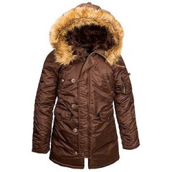 Женская зимняя куртка аляска Alpha Industries N-3B W Parka WJN44502C1 (Cocoa) Женская зимняя куртка аляска Alpha Industries N-3B W Parka WJN44502C1 (Cocoa)