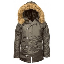 Женская зимняя куртка аляска Alpha Industries N-3B W Parka WJN44502C1 (Rep.Grey) Женская зимняя куртка аляска Alpha Industries N-3B W Parka WJN44502C1 (Rep.Grey)