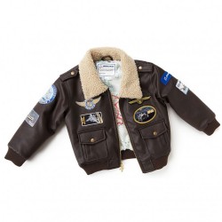 Детская летная куртка Boeing Brown Aviator Jacket 330030070028 (Brown) Boeing