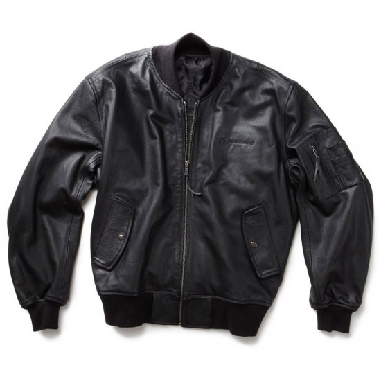 Оригінальна шкіряна куртка Boeing MA-1 Leather Flight Jacket 1120120100350007 (Black)